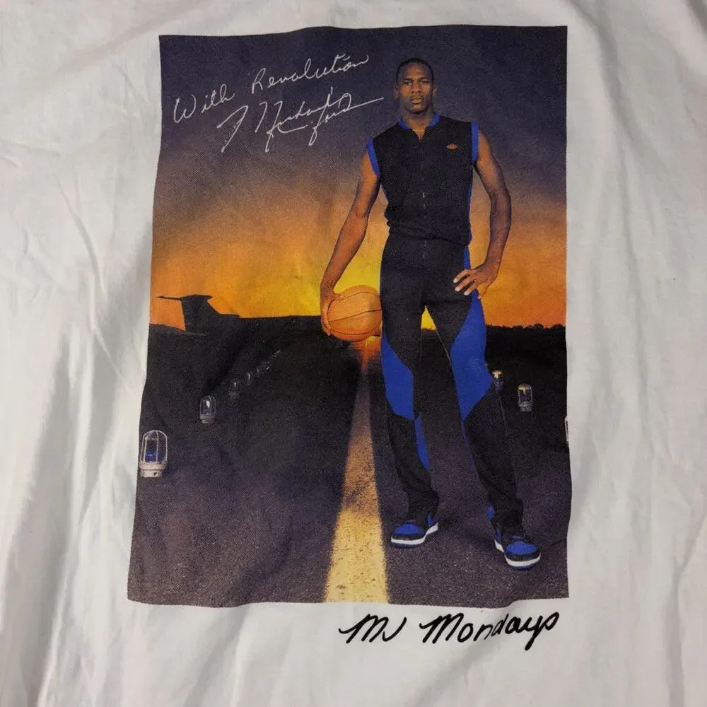 Air Jordan Michael Jorda Men’s T-shirt White 2XL Basketball Affirmation